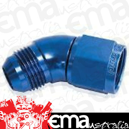 Aeroflow Performance Products AF542-08 45 Deg Female - Male -8AN Blue Full Flow