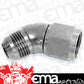 Aeroflow AF542-08S 45 Deg Female - Male -8AN Silver Full Flow