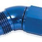 Aeroflow AF542-10 45 Deg Female - Male -10AN Blue Full Flow