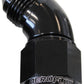 Aeroflow AF542-16BLK 45 Deg Female - Male -16AN Black Full Flow
