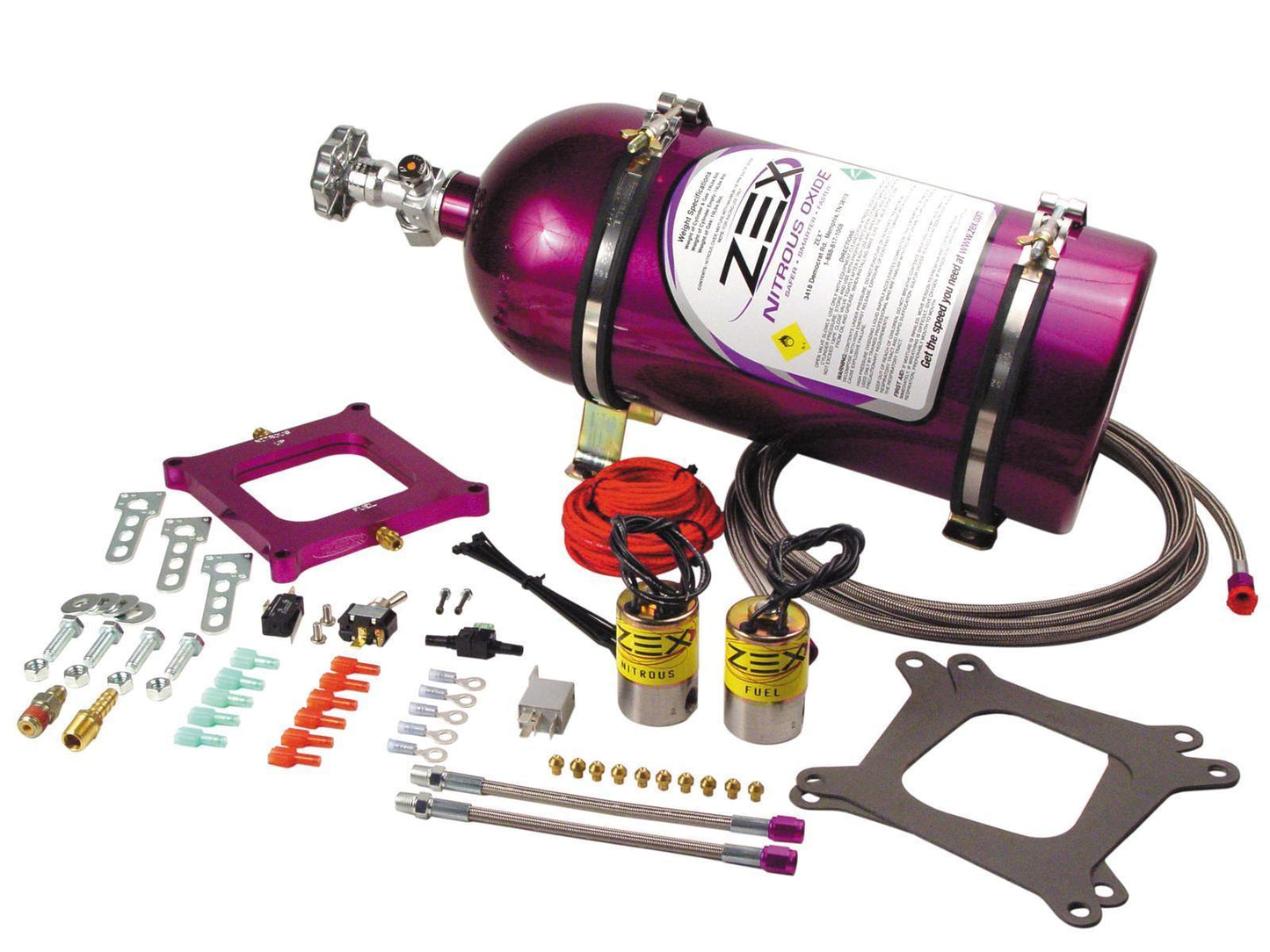 ZEX SQUARE FLANGE PERIMETER PLATE NITROUS KIT 100-300HP ADJUSTABLE ZEX82040