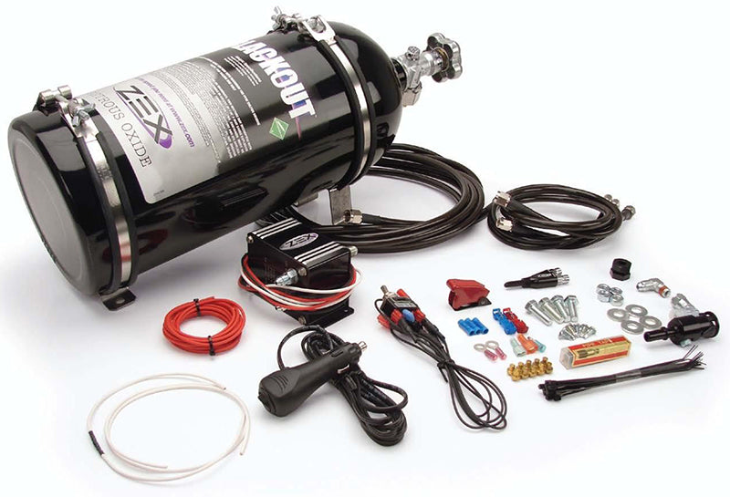 Zex ZEX82390B Blackout Series Ford Mustang 5.0L Wet Nozzle Nitrous Kit (75-175 Horespower)