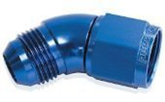 Aeroflow AF542-20 45 Deg Female - Male -20AN Blue Full Flow