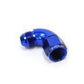 Aeroflow AF543-04 90 Deg Female - Male -4AN Blue Full Flow