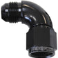Aeroflow AF543-06BLK 90 Deg Female - Male -6AN Black Full Flow