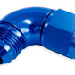 Aeroflow AF543-08 90 Deg Female - Male -8AN Blue Full Flow