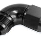 Aeroflow Performance Products AF543-08BLK 90 Deg Female - Male -8AN Black Full Flow