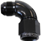 Aeroflow AF543-16BLK 90 Deg Female - Male -16AN Black Full Flow