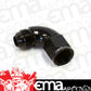Aeroflow AF543-20BLK 90 Deg Female - Male -20AN Black Full Flow