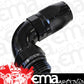 Aeroflow AF549-12-12BLK Male Hose End -12ORB To-12 Hosefull Flow Billet 90 Deg Black