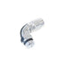 Aeroflow 100 & 450 series braided hose Male End -16ORB To-16 Hosefull Flow Billet 90 Deg Silver Aeroflow Performance Products AF549-16-16S