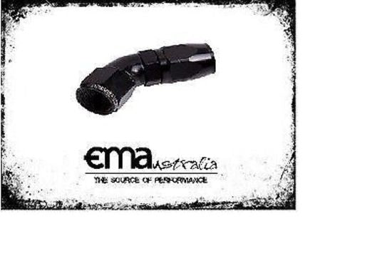 Aeroflow Performance Products AF552-06BLK Alloy 45 Deg Hose End -6AN Black Cutter Style Full Flow