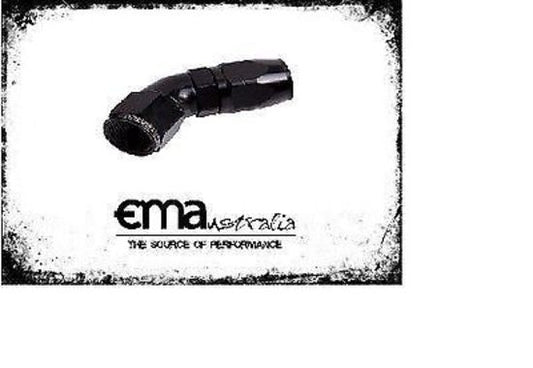 Aeroflow Performance Products AF552-06BLK Alloy 45 Deg Hose End -6AN Black Cutter Style Full Flow