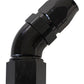 Aeroflow AF552-12-16BLK Stepped 45 Deg Hoseend -12 Hosto -16AN Reducer Hose End Blac