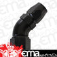 Aeroflow AF552-12-16BLK Stepped 45 Deg Hoseend -12 Hosto -16AN Reducer Hose End Blac