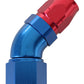 Aeroflow AF552-16-12 Stepped 45 Deg Hoseend -16 Hosto -12AN Expander Hose End Blu