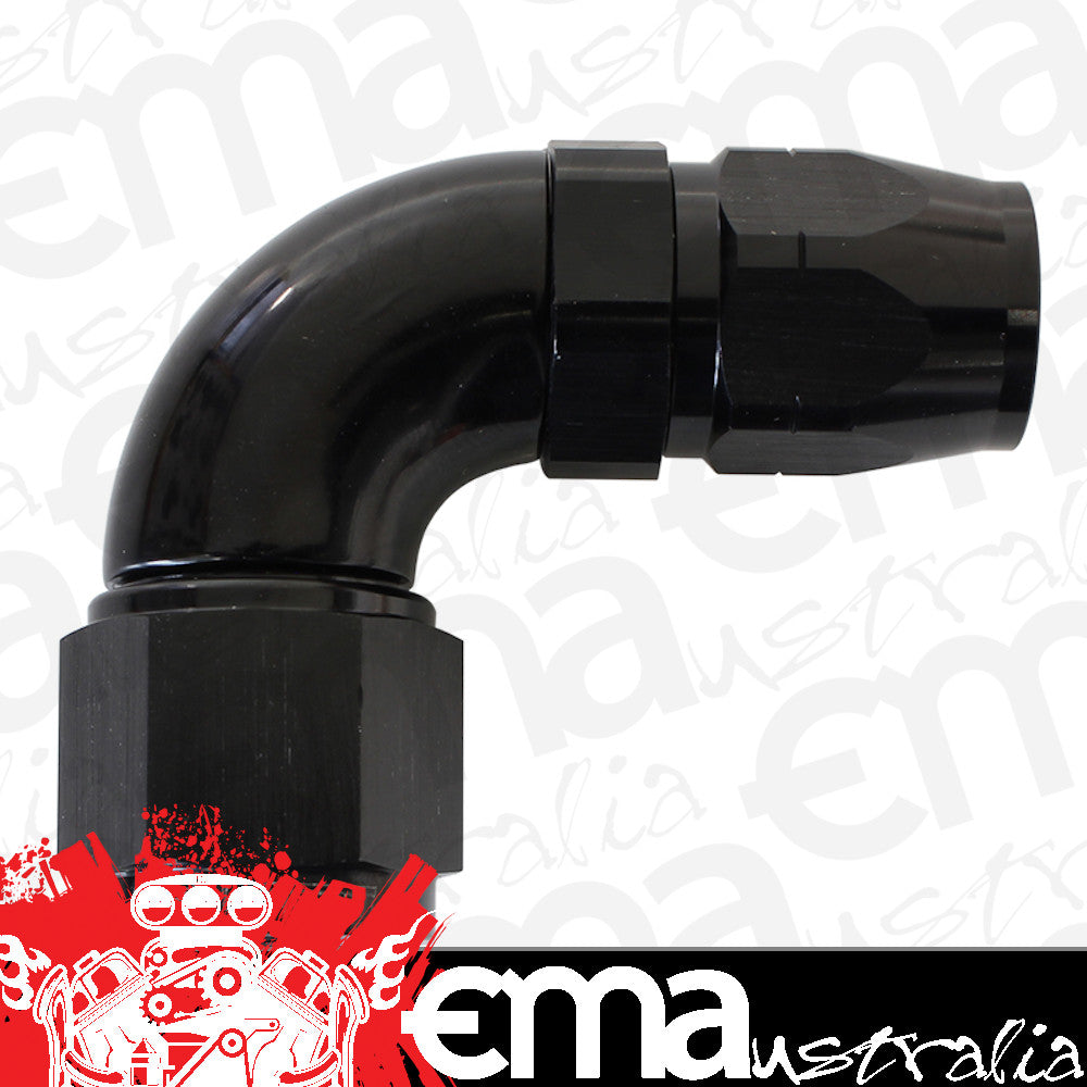 Aeroflow AF553-16-12BLK Stepped 90 Deg Female -12 Hoseto -16AN Expander Hose End Bla
