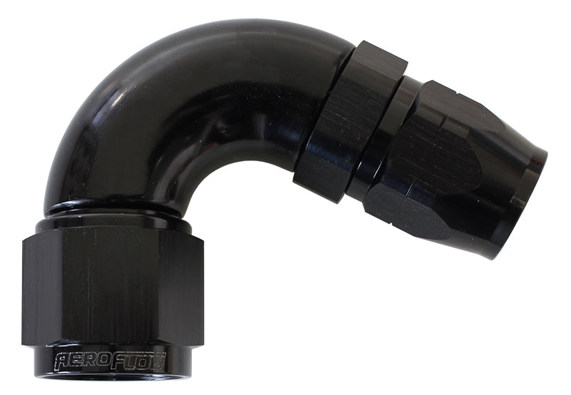 Aeroflow AF554-08-06BLK Stepped 120 Deg Hoseend -8 Hosto -6AN Expander Hose End Blac