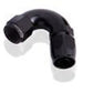 Aeroflow AF554-10BLK Alloy 120 Deg Hose End -10AN Black Cutter Style Full Flow