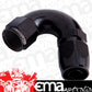 Aeroflow AF554-12BLK Alloy 120 Deg Hose End -12AN Black Cutter Style Full Flow