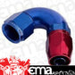 Aeroflow AF554-16 Alloy 120 Deg Hose End -16AN Blue Cutter Style Full Flow