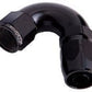 Aeroflow 100 & 450 series braided hose Alloy 120 Deg End -16AN Black Cutter Style Full Flow Aeroflow Performance Products AF554-16BLK