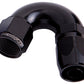 Aeroflow AF555-04BLK Alloy 150 Deg Hose End -4AN Black Cutter Style Full Flow