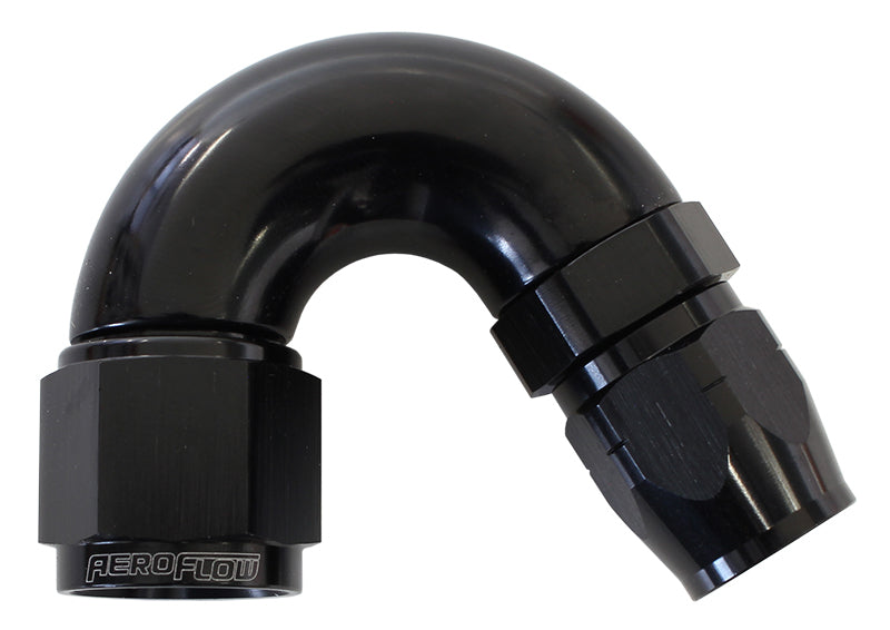 Aeroflow AF555-08-06BLK Stepped 150 Deg Hoseend -8 Hosto -6AN Expander Hose End Blac
