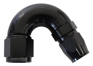 Aeroflow AF555-08-10BLK Stepped 150 Deg Hoseend -8 Hosto -10AN Reducer Hose End Blac