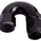Aeroflow 100 & 450 series braided hose Alloy 180 Deg End -4AN Black Cutter Style Full Flow Aeroflow Performance Products AF556-04BLK