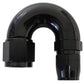 Aeroflow AF556-08-06BLK Stepped 180 Deg Hoseend -8 Hosto -6AN Reducer Hose End Black