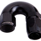 Aeroflow AF556-16BLK Alloy 180 Deg Hose End -16AN Black Cutter Style Full Flow