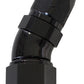 Aeroflow AF557-08-10BLK Alloy 30 Deg Hose End -8 Hose to -10AN Reducer Hose End Blac