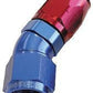 Aeroflow 100 & 450 series braided hose Alloy 30 Deg End -8AN Blue Cutter Style Full Flow Aeroflow Performance Products AF557-08