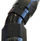 Aeroflow Performance Products AF557-16BLK Alloy 30 Deg Hose End -16AN Black Cutter Style Full Flow
