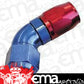 Aeroflow AF558-04 Alloy 60 Deg Hose End -4AN Blue Cutter Style Full Flow