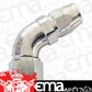 Aeroflow AF558-06-08S Alloy 60 Deg Hose End -6 Hose to -8 Reducer Hose End Silver