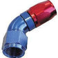 Aeroflow AF558-12 Alloy 60 Deg Hose End -12AN Blue Cutter Style Full Flow