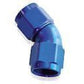 Aeroflow AF563-04 -4AN 45 Deg Swivel Coupler Blue Billet Full Flow 1 Piece