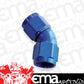 Aeroflow AF563-04 -4AN 45 Deg Swivel Coupler Blue Billet Full Flow 1 Piece