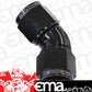 Aeroflow AF563-06BLK -6AN 45 Deg Swivel Coupler Black Billet Full Flow 1 Piece