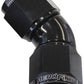 Aeroflow AF563-06BLK -6AN 45 Deg Swivel Coupler Black Billet Full Flow 1 Piece