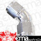 Aeroflow AF563-06S -6AN 45 Deg Swivel Coupler Silver Billet Full Flow 1 Piec