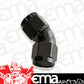 Aeroflow AF563-08BLK -8AN 45 Deg Swivel Coupler Black Billet Full Flow 1 Piece