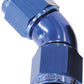 Aeroflow AF563-16 -16AN 45 Deg Swivel Coupler Blue Billet Full Flow 1 Piece