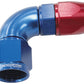 Aeroflow AF573-04D 90 Deg -4AN Full Flow Teflon Hose End Blue 1 Piece Fullflow