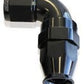 Aeroflow AF573-12DBLK 90 Deg -12AN Full Flow Teflon Hose End Black 1 Piece Fullflo