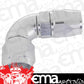 Aeroflow AF573-20DS 90 Deg -20AN Full Flow Teflon Hose End Silver 1 Piece Fullfl