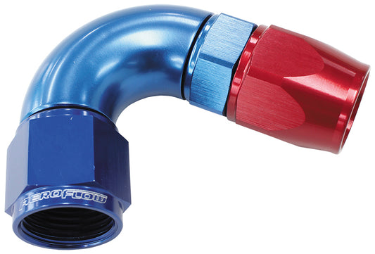 Aeroflow AF574-03D 120 Deg -3AN Full Flow Teflon Hose End Blue 1 Piece Fullflow