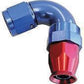 Aeroflow 200 & 250 series braided hose 120 Deg -4AN Full Flow Teflon End Blue 1 Piece Fullflow Aeroflow Performance Products AF574-04D